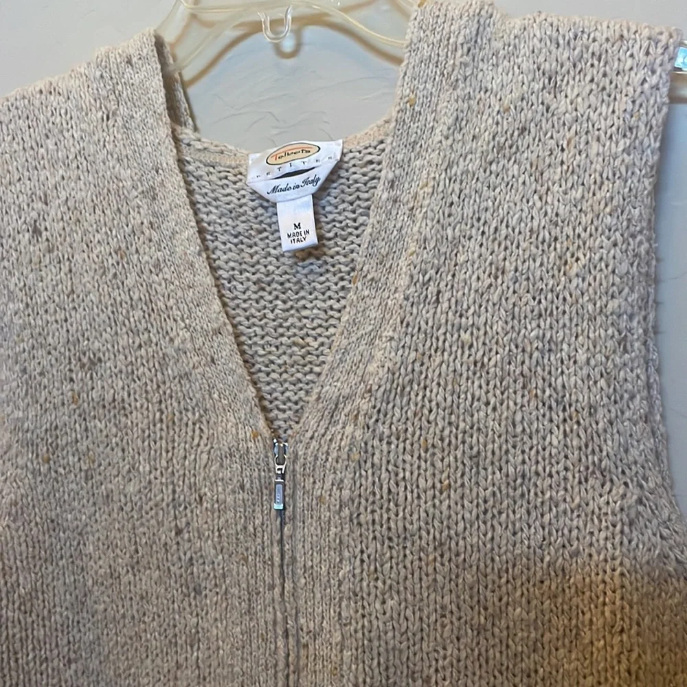 Talbots Made In Italy Wool hooded Vest!  Medium